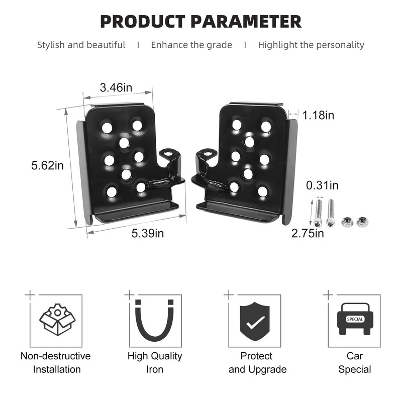 CheroCar Para TJ Pie Pinzas Bisagra Puerta Reposapiés Panel Kick