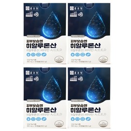 Chong Kun Dang Skin Moisturizing Hyaluronic Acid 950mg x 30 Capsules 4 Boxes  / 종근당 피부보습엔 히알루론산 950mg x 30캡슐 4박스