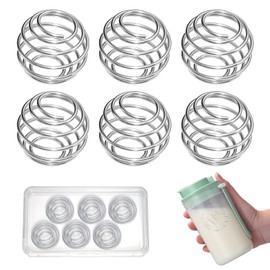 GOTRUST 6PCS Shaker Kugeln Klein, Edelstahl Protein Shaker Kugel, Mixing Balls Shaker, Metal Mixing Ball für Whisking Protein Powder, Milkshakes, Blended Getränke