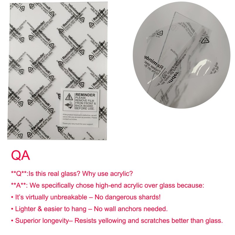 LUCKYLIFE 8x10 Picture Frame Set of 4, Rustic Farmhouse Picture