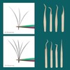 Pinzas para Pestañas, Juego de Pinzas para Extensión de Pestañas