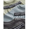 NEXT 3 Pack 100% Cotton Short Pyjamas, Sage Green