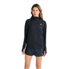 Roxy Historical Logo Hoody Women's Rash Guard, Black, L
