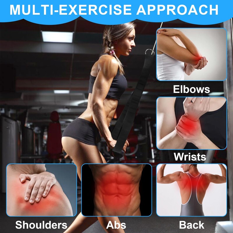 Triceps Training Device, Cable Pull Handles Fitness, Cable Pull Rope