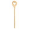 teemando® 10 X Brand Round Wooden Cooking Spoons 25cm Cooking