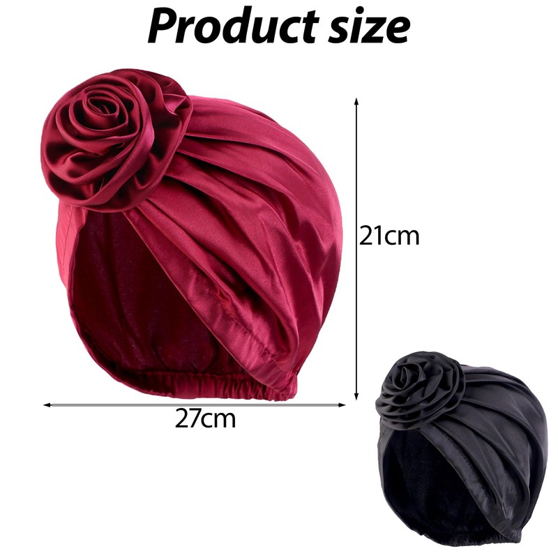 2PCS Silk Bonnet,Satin Hairbonnet,Adjustable Hairbonnet for Sleeping,Soft Satin Bonnet for