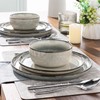 GBHOME Ceramic Dinnerware Sets for 4, 12 Pieces Stoneware Plates