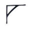 Oakcrafts - Pair of Epoxy Black Gallows Shelf Brackets Antique