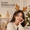 Plush Reindeer Antlers Headband Christmas Holiday Party Accessory