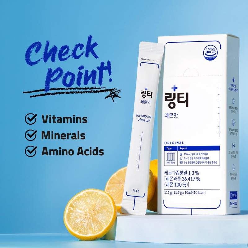 LINGTEA Doctor Developed Electrolyte Drink Mix - Lemon Flavor |