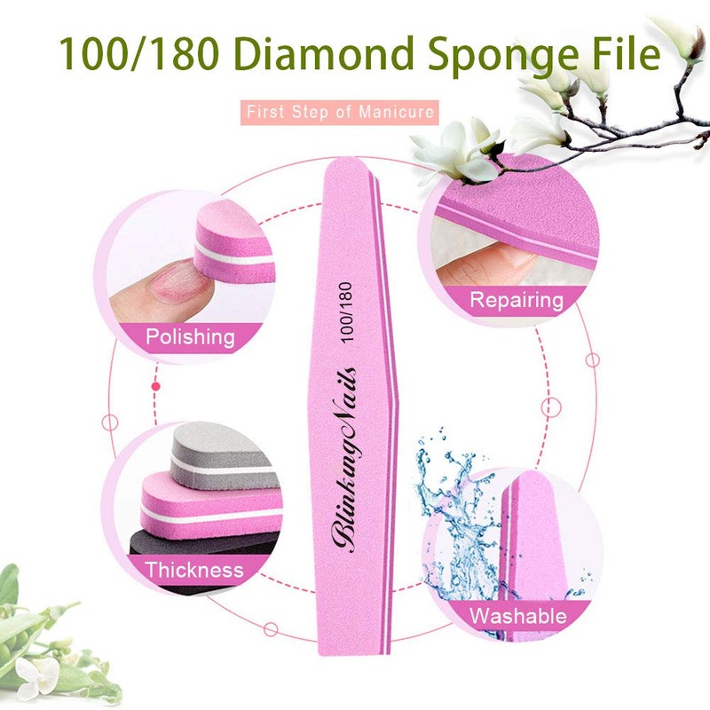 BlinkingNails Nail Buffers of Sponge Nail File Double Sides Design