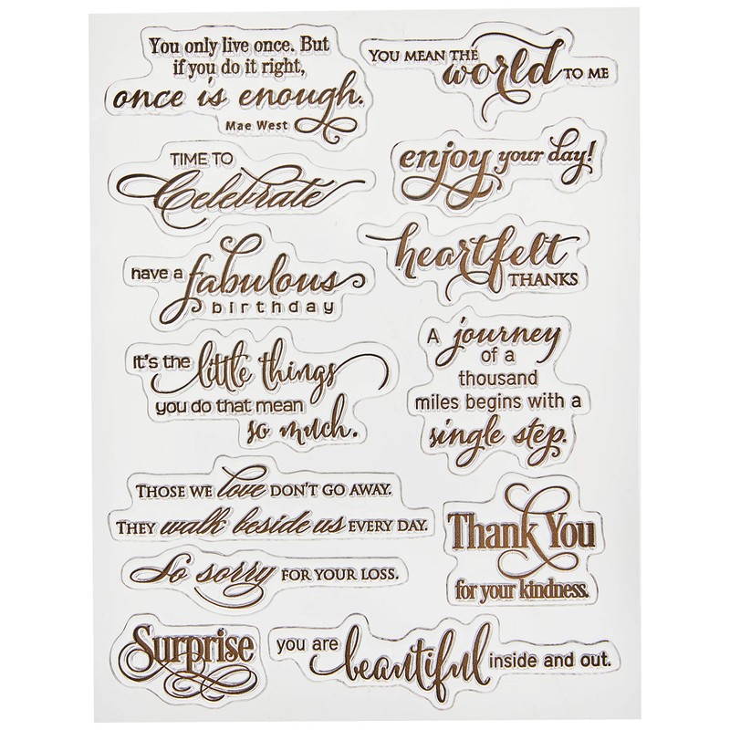 Penny Black 30-286 Heartfelt Transparent Stamp Set