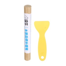 HARFINGTON Wood Filler Sticks Wood Furniture Scratch Repair Filler Sticks Furniture Touch Up Markers with Yellow Scraper for Wood Holes Wood Floor Table Door Cabinet, Powder Oak
