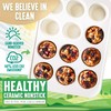 GreenLife 12-Cup Muffin Pan, Healthy Ceramic Nonstick Bakeware, PFOA &