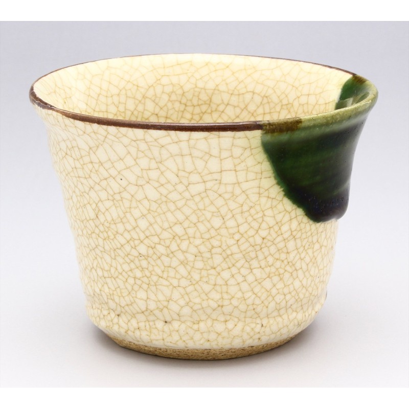 Seto Ware 加藤 Six Samurai near 猪口 Webbing Flower Ivy