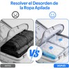 10 Piezas 80x60 cm Bolsas de Almacenamiento de Vacío,Bomba Eléctrica