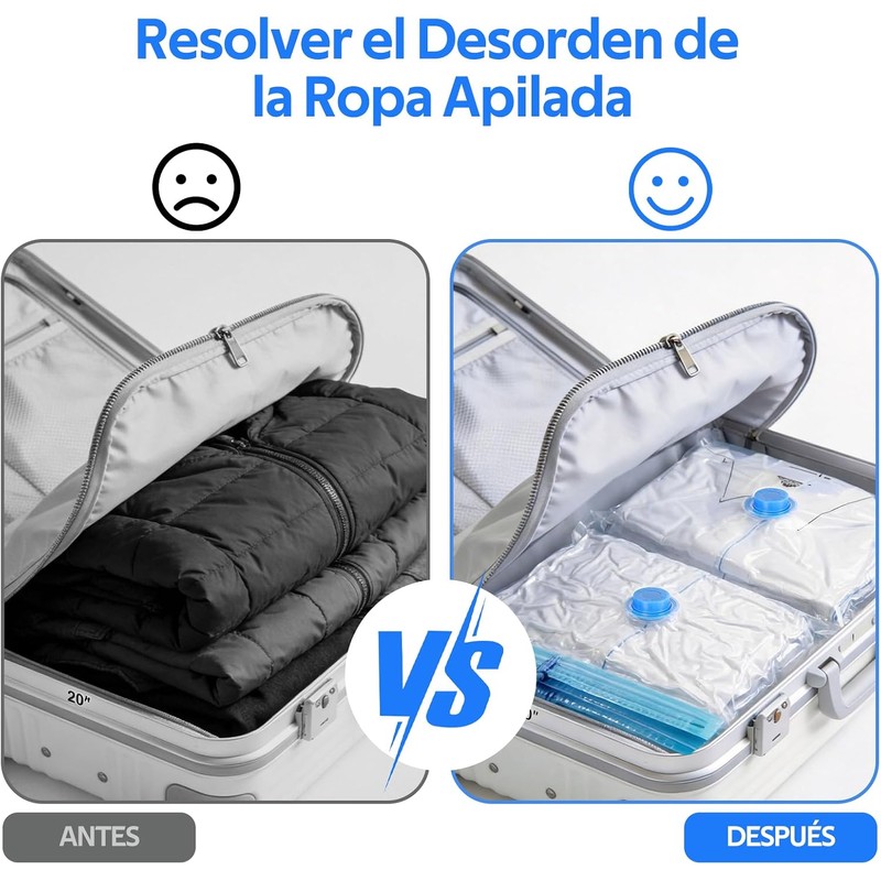 10 Piezas 80x60 cm Bolsas de Almacenamiento de Vacío,Bomba Eléctrica