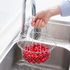 Foldable Stainless Steel Steam Fry Cooking Mesh Strainer – Versatile