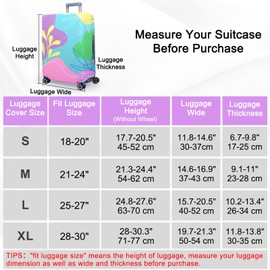 ICOSY Luggage Suitcase Covers for Luggage, Elastic Luggage Cover Protector Scratch Resistant Travel Essentials Suitcase Cover Fits 18-32 Inch Luggage