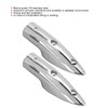 2pcs 7/8in Handrail End 316 Stainless Steel Anti Corrosion Accessory