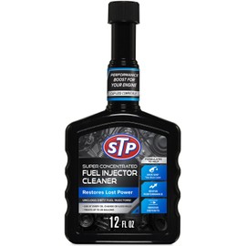 STP Super Concentrated Fuel Injector Cleaner, Injector Cleaner Unclogs Dirty Fuel Injectors and Restores Lost Power, 12 Oz