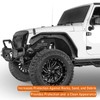 Hooke Road Aluminum Front Inner Fender Liners for 2007-2018 Jeep