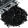 qiipii 12000PCS 4mm Black Resin Rhinestones for Crafts Pure Black
