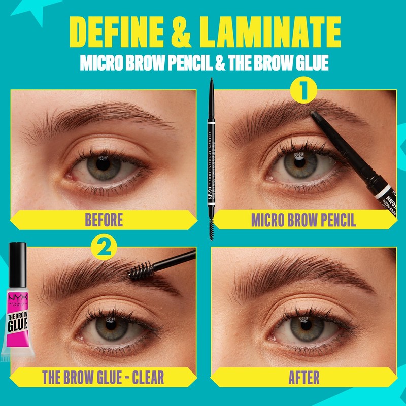 NYX Professional Makeup Micro Brow Pencil Double Pack Double Sided