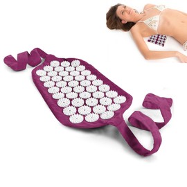 Acupressure Belt, Acupressure Massage Mat, Acupressure Wrap, Acupuncture Mat, Massage Mat, Acupuncture Massage Belt Headband, Yoga Massage, Purple