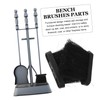 MAGICLULU 2pcs Fireplace Brush Head Replacement for Chimney Cleaning Fireplaces