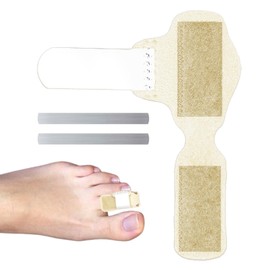 Broken Toe Support - Breathable Broken Toe Brace - Portable Toe Wraps, Cushioned Broken Toe Splint for Toe Alignment, Curled Toes, Bent Toes