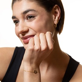 XENOX® World Globe Bracelet – Women's Bracelet Made of High-Quality 925 Sterling Silver with World Globe Pendant, Sterling Silver