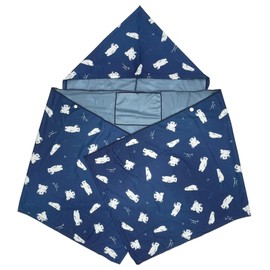 Cool Towel, Cooling Towel, Water Towel, Cooling Sensation, Poncho, Hooded, UV Protection, For Adults, Heatstroke Prevention, Instant Cooling, Beach Towel, Stylish (Polar Bear)