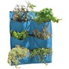 Vegtrug FWP13BL Wall Felt Planter - Pale Blue, 55 x