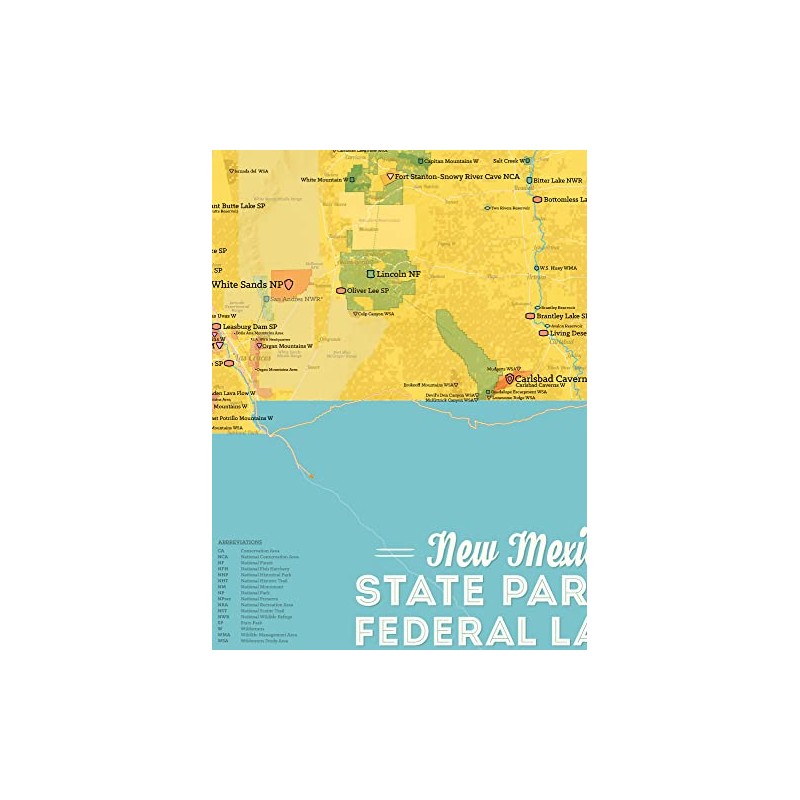 Best Maps Ever New Mexico State & Federal Lands Map