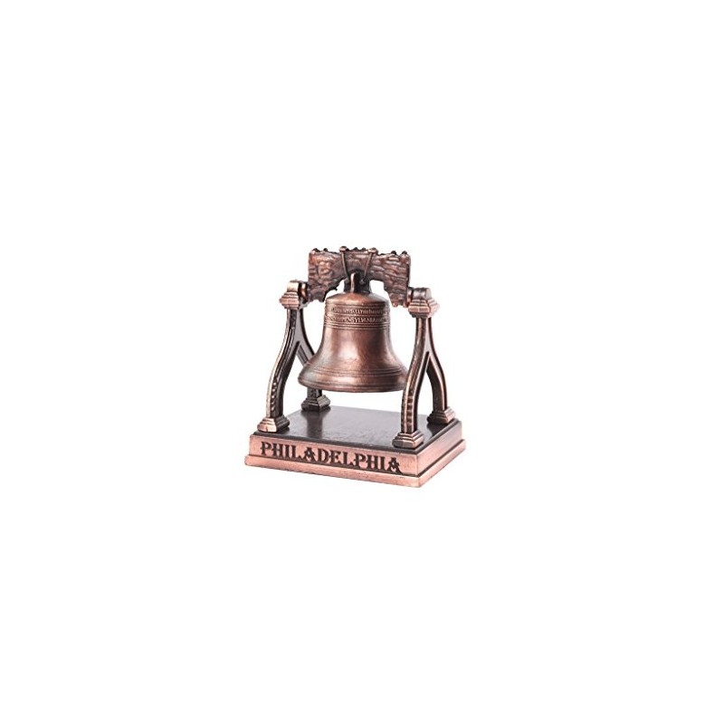Generic Liberty Bell with Metal Stand, Copper, Classic, Decorative Figurine