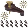 Aifeier ET 20 Pieces Glass Retainer Clips Kit 4mm Plastic
