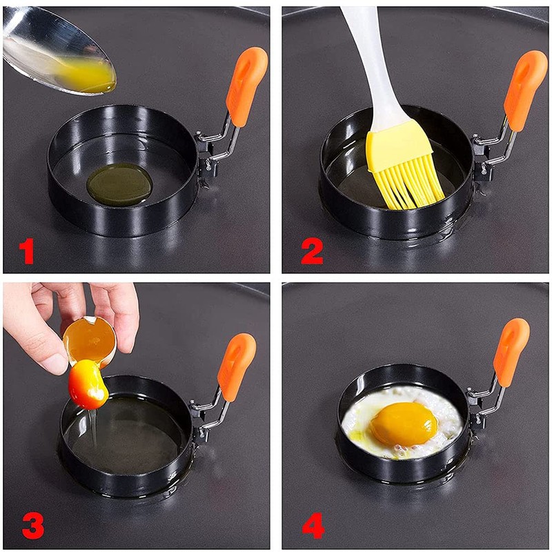 ANCLLO Egg Ring 4 Packs 2.95 Inch Egg Ring with