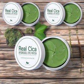 Pretty Eye Elasticity Eye Whitening Sleep Patch Real Cica Hydrogel Eye Patches 3 Pieces 84g 60 Pieces / 프레티 눈가 탄력 눈가 미백 수면 패치 리얼 시카 하이드로겔 아이패치 3개 84g 60개입