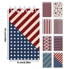 24 Pcs Vintage American Flag Mini Pocket Notebooks 2.36 x 3.94 Inch Vintage American Flag Pattern Small Notepads American National Day Them Birthday Party Favors Gift for Office Teacher Classroom Rewards
