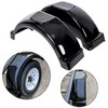 ECOTRIC 2 Pcs Trailer Fenders W/Steps Compatible with 13" Diameter