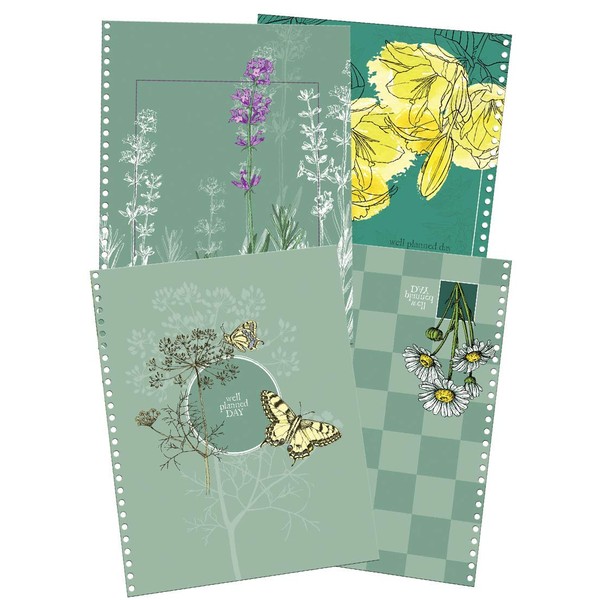 Snap-in Reversible Cover, Small & Large, (Large, Butterfly & Daisies