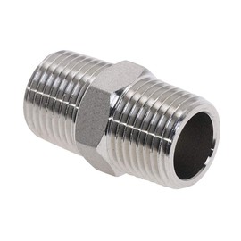 Beduan - Tubería hexagonal NPT macho de 1/4 pulgadas a 1/4 pulgadas macho NPT (4 unidades)