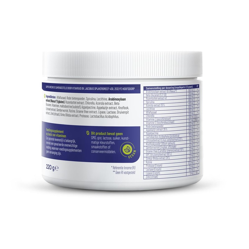 Vitakruid Super Greens Pack of 2 220 g 2 x
