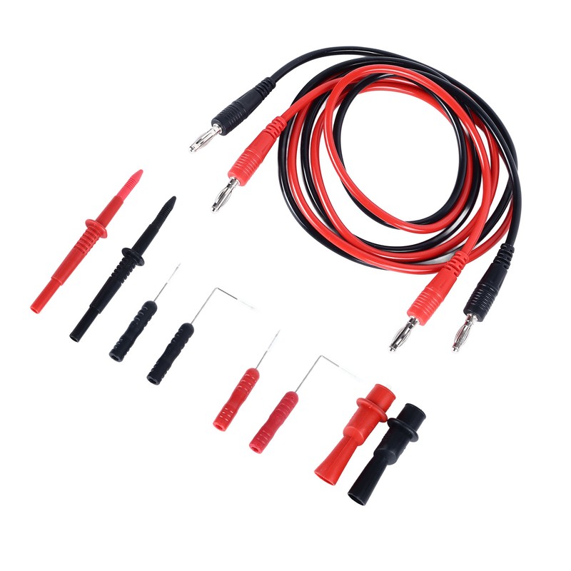 10PCS Set Multimeter Test Leads Kit Universal Black and Red
