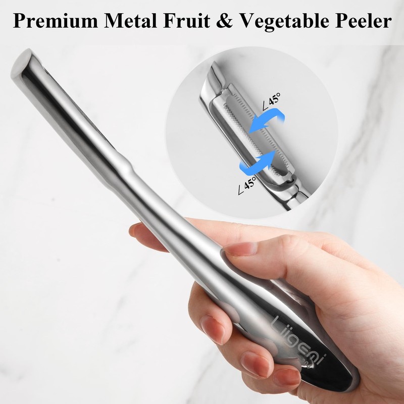 LIIGEMI Premium Stainless Steel Vegetable Peeler,I Sharp Potato Peeler for