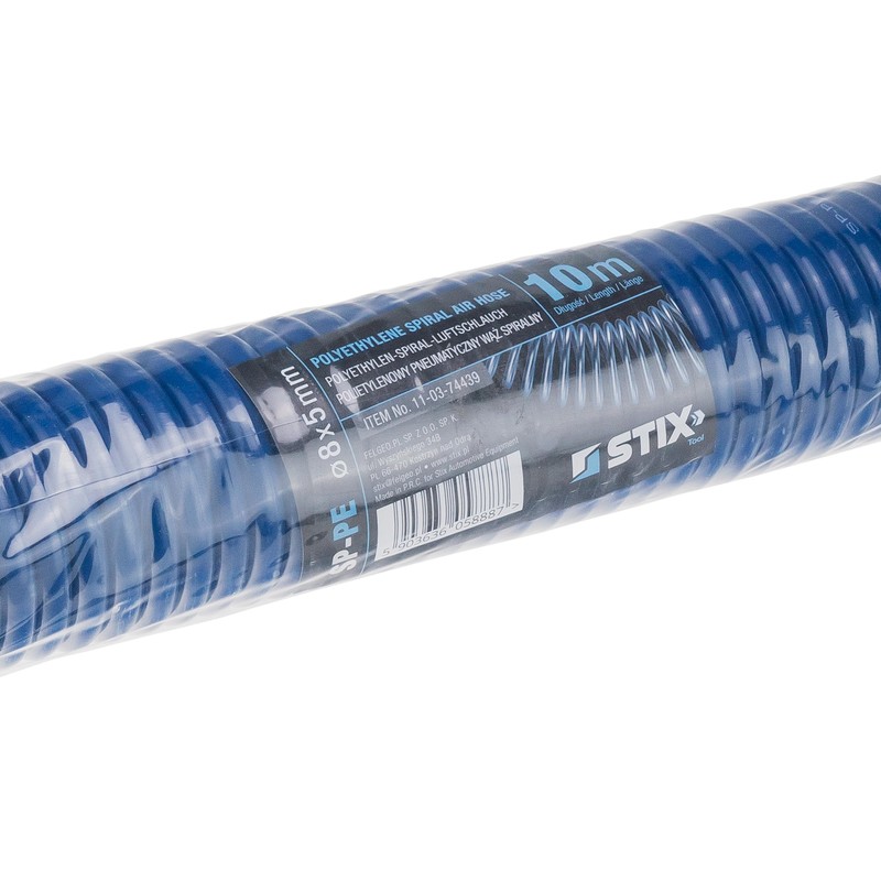 Compressed Air Hose SP-PE 10 m, Flexible Spiral Hose 5/8