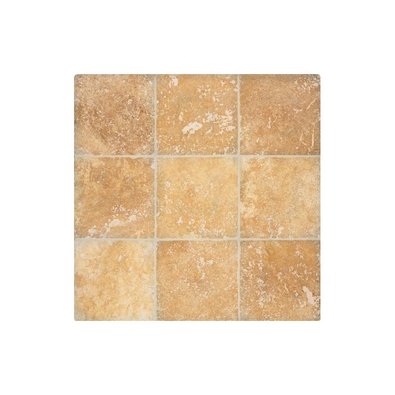 Arizona Tile 4 by 4-Inch Tumbled Travertine Tile, Alexandria, 5-Total