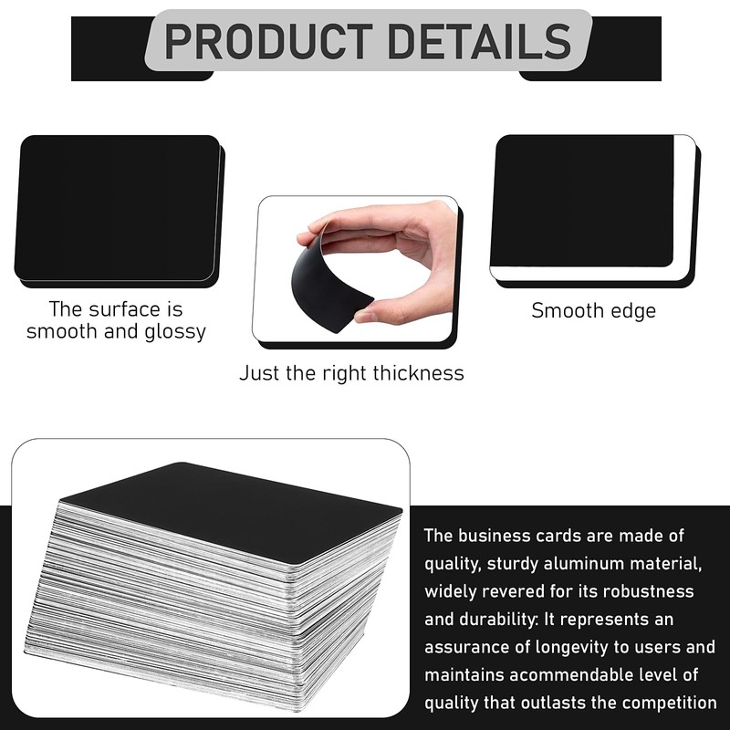 200 Pcs Metal Engraving Blanks Multipurpose Aluminum Sheet Aluminum Business