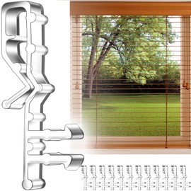 12 PCS Hidden Channel Valance Clips, 2-1/8inch Clear Plastic Blinds Clips for Valance with a Groove in The Back